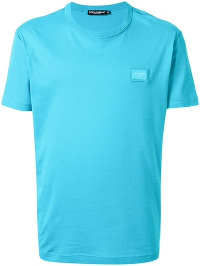 Dolce & Gabbana Crew Neck T-shirt In Blue