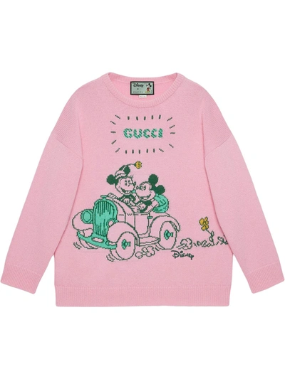 Gucci Jacquard-pullover In Pink
