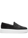 Prada Platform Slip-on Sneakers In Black