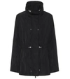 Moncler Ocre Drawstring Waist Short Jacket In Black