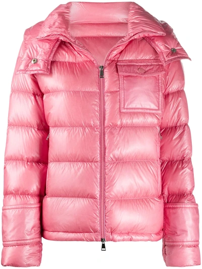 Moncler Turquin Nylon Down Jacket In Pink