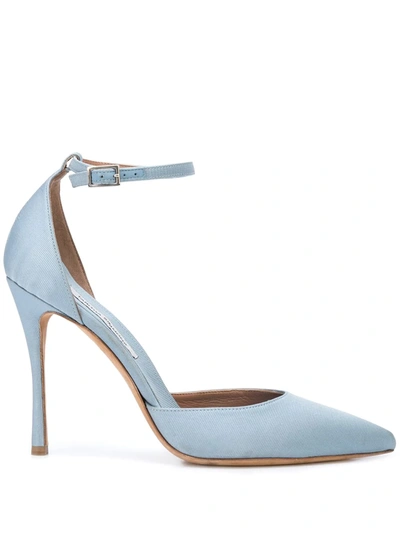Tabitha Simmons Pointed Pumps In Blue