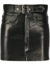 Manokhi Belted Mini Skirt In Black