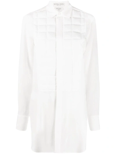 Bottega Veneta 衬垫前胸搭扣罩衫 In White