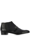 Lidfort 200 Buckled Ankle Boots In Black