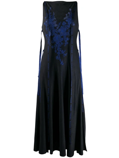 Loewe Silk Lace Knit Dress In Black