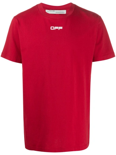 Off-white Graphic Print T-shirt In Red