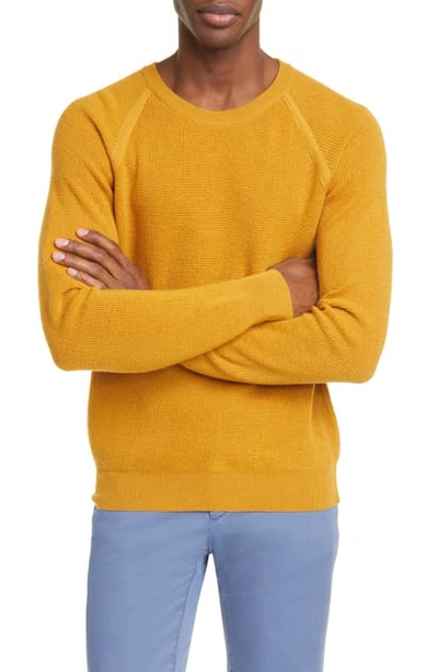 Eidos Raglan-sleeve Knit Pullover In Saffron