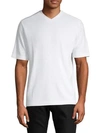 Saks Fifth Avenue Collection High V-neck T-shirt In White
