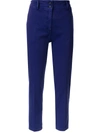 N°21 Slim Cropped Trousers In Purple