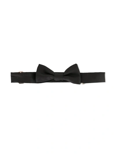 Emporio Armani Junior Papillon Bow Tie In Black