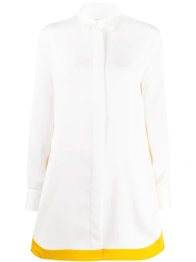Mulberry Colour Block Shirt In White
