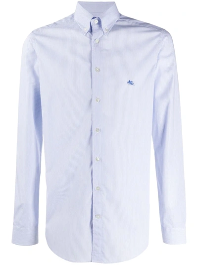 Etro Long Sleeve Shirt In Blue