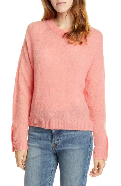 Joie Textured Wool-blend Sweater In Rose