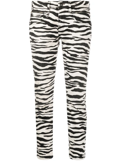 R13 Alison Zebra-print Skinny Jeans