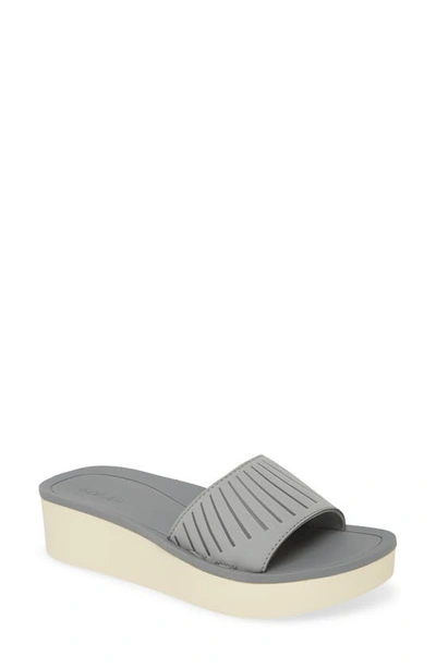 Olukai Halua Platform Wedge Sandal In Poi/ Off White
