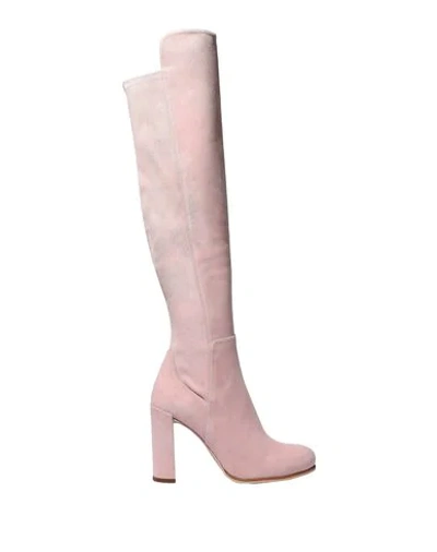 Stuart Weitzman Knee Boots In Light Pink