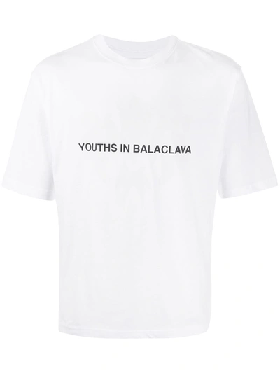 Youths In Balaclava Photocromic Short Sleeve T-shirt In White