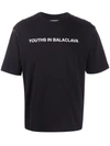 Youths In Balaclava Stitch Detail T-shirt In Black