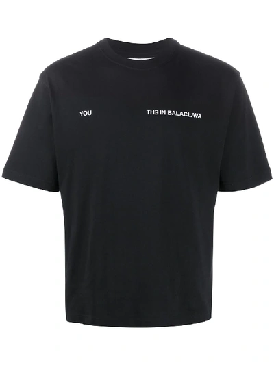 Youths In Balaclava You Print T-shirt In Black