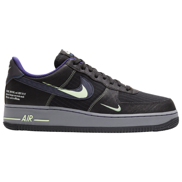 Pre-owned Air Force 1 Low Future Swoosh Pack In Black/cool Grey-vapor Green-racer Blue Pre-owned Air Force 1 Low Future Swoosh Pack In Black/cool Grey-vapor Green-racer Blue