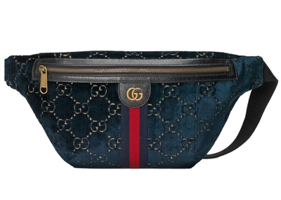 absorption tro bang Pre-owned Gucci Belt Bag Gg Velvet Blue | ModeSens