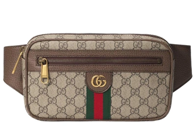 Pre-owned Gucci Ophidia Gg Belt Bag Medium Beige/ebony