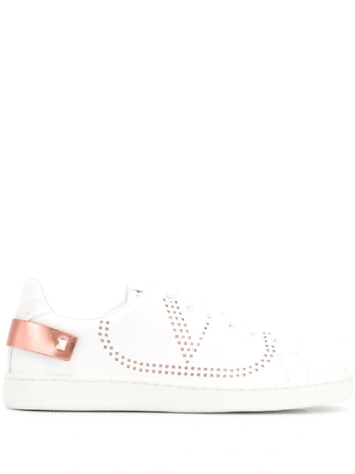 Valentino Vlogo Sneakers In White