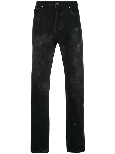 John Elliott The Kane 2 Straight-leg Jeans In Black