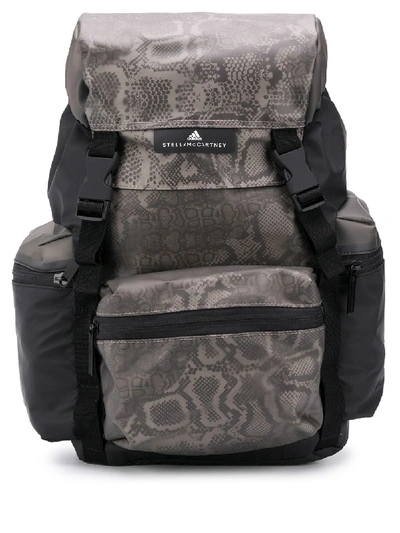 Adidas By Stella Mccartney Animalier Print Backpack In Black