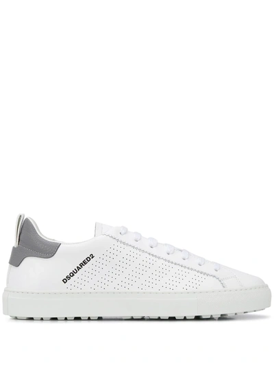 Dsquared2 Perforated Low-top Trainers In White