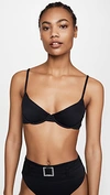 Beach Riot Camilla Bikini Top In Black