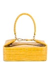 Rejina Pyo Leather Emboss Croc Duck Egg Shoulder Bag In Yellow