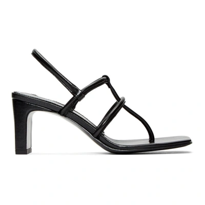 Dorateymur 65mm Leather Thong Sandals In Black