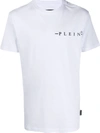 Philipp Plein Logo Print Cotton Jersey T-shirt In White,black