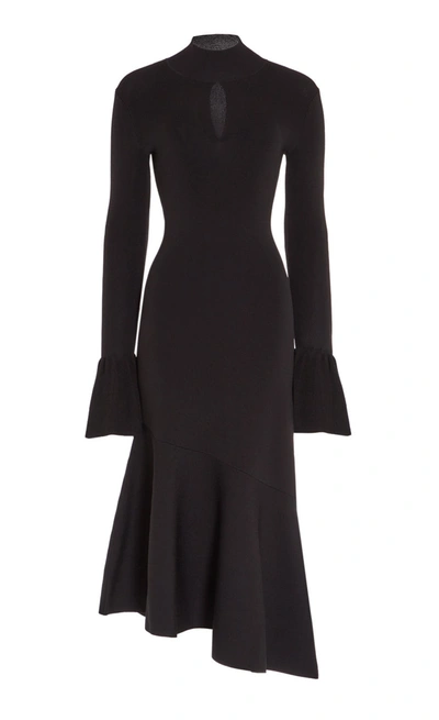 Temperley London Tillie Ruffle Dress In Black