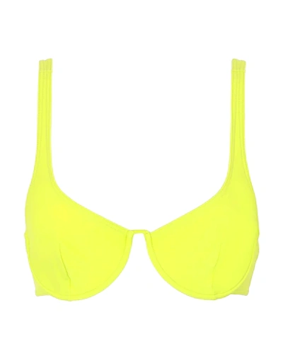 Bower Bikini Tops In Acid Green