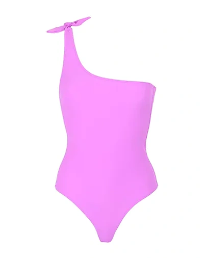 Bower One-piece Swimsuits In Purple