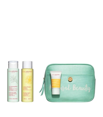 Clarins Cleansing Trousse Gift Set In White
