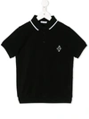 Dolce & Gabbana Kids Logo-embroidered Polo Shirt (2-6 Years) In Black