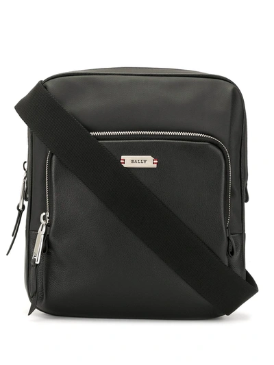 Bally Zipped Messenger Bag In Black