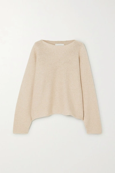 Lauren Manoogian Alpaca And Organic Cotton-blend Sweater In Beige