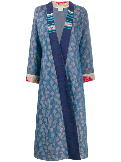 Forte Forte Cha Cha Cha Chenille And Tweed-trimmed Denim-jacquard Jacket In Blue