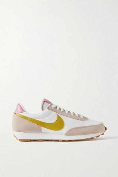 Nike Daybreak Shell, Suede And Leather Sneakers In Cream