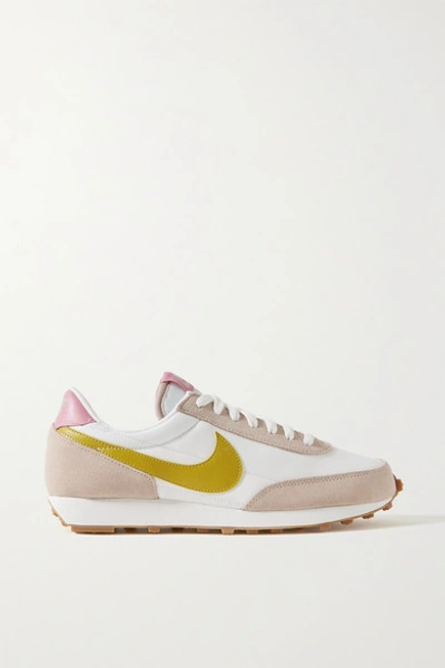 Nike Daybreak Shell, Suede And Leather Sneakers In Beige