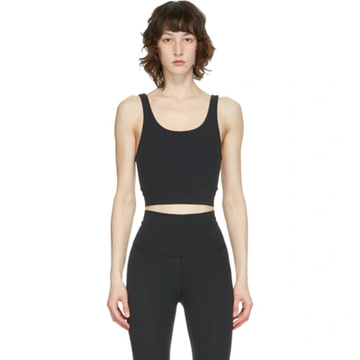 Nike Black Infinalon Yoga Luxe Sport Top