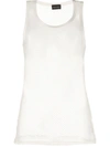Magda Butrym Ace Cotton Open-knit Tank Top In Neutrals