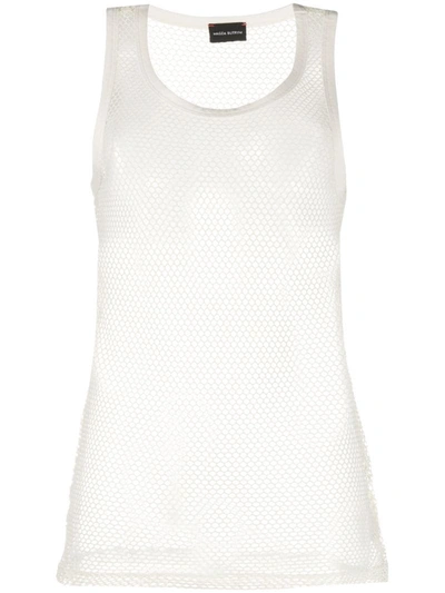 Magda Butrym Ace Cotton Open-knit Tank Top In Neutrals