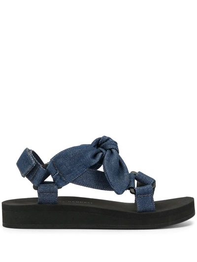 Loeffler Randall Maisie Denim Sport Strap Sandals