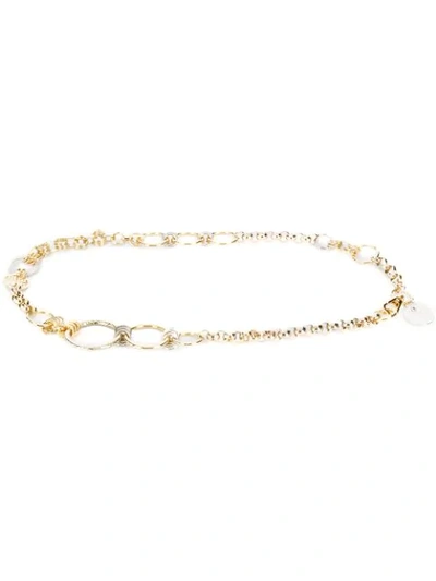 Givenchy Logo-engraved Metal Chain Belt In Gold